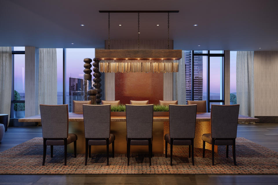 The Avery's private dining room, rentable by the hour, includes its own dedicated kitchen. Source: The Avery