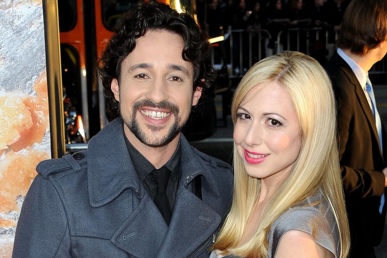 Actor Thomas Ian Nicholas and Collette Nicholas arrive at the "American Reunion" Los Angeles Premiere at Grauman's Chinese Theatre on March 23, 2012 in Hollywood, California