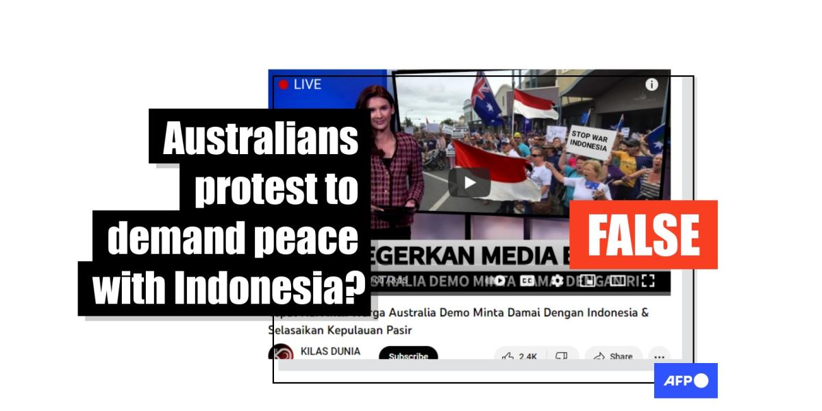 Unggahan YouTube secara keliru mengklaim ‘Warga Australia mendukung Indonesia atas sengketa terumbu karang’