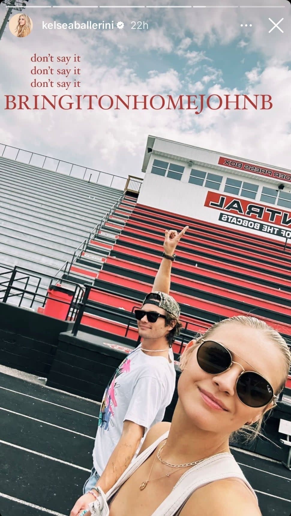 Kelsea Ballerini Chase Stokes Hometown IG