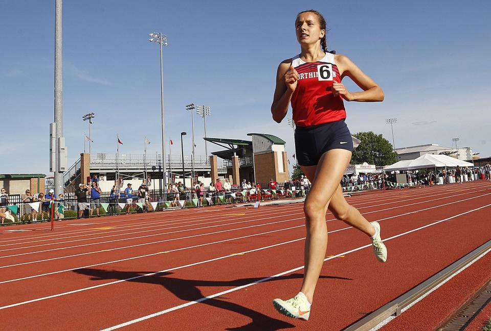 Thomas senior Leila Boussedra finished 11th in the 3,200 meters at the Division I state meet after finishing second at the regional.