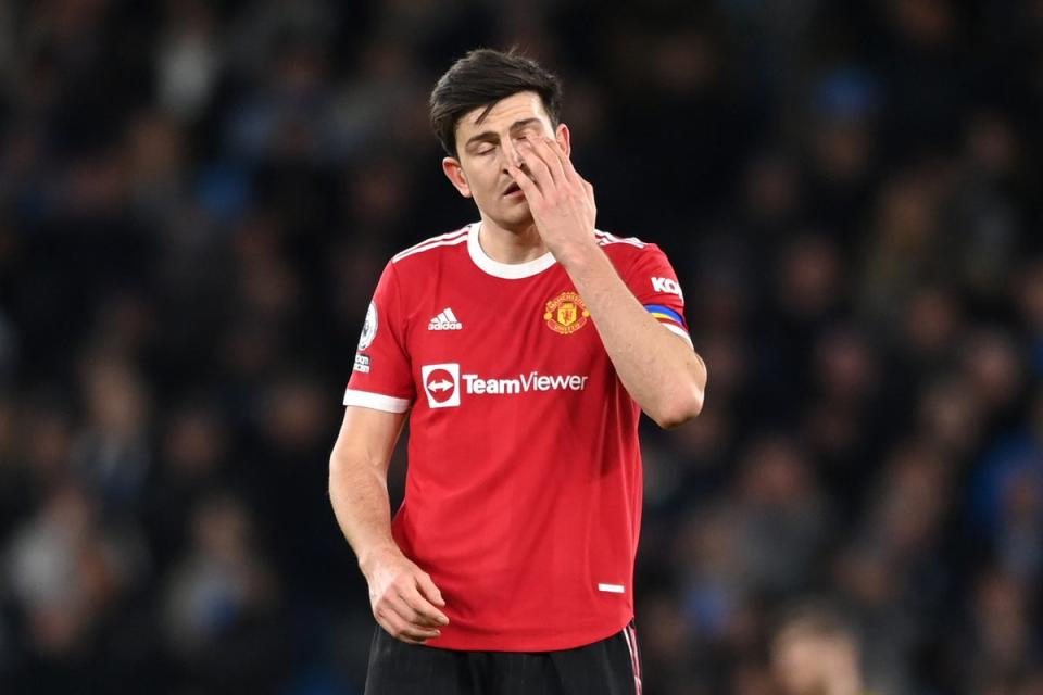 Maguire has been stripped of the captaincy ahead of a potential United exit (Getty Images)
