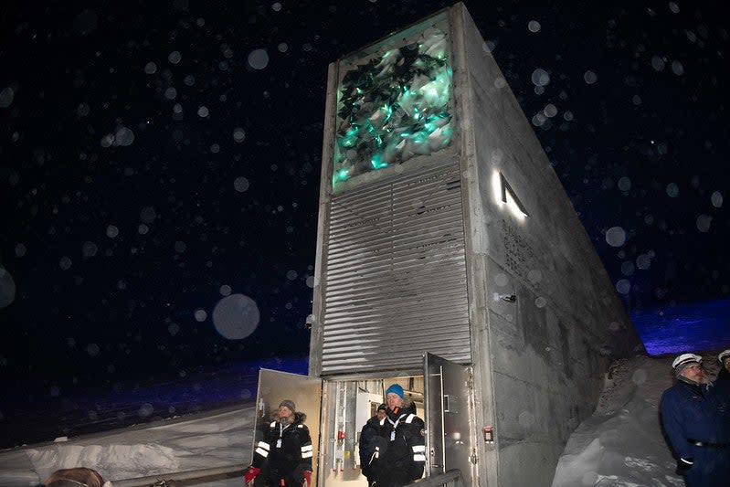 The Svalbard Global Seed Vault which stores the world's largest collection of crop diversity: Crop Trust