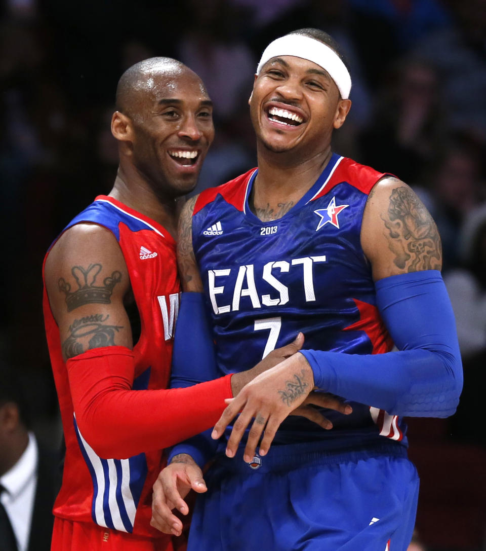 Carmelo Anthony y Kobe Bryant eran amigos íntimos. 