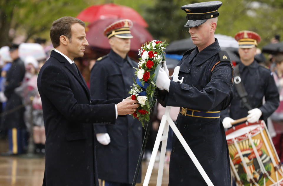 French President Emmanuel Macron visits Trump in 3-day trip to Washington