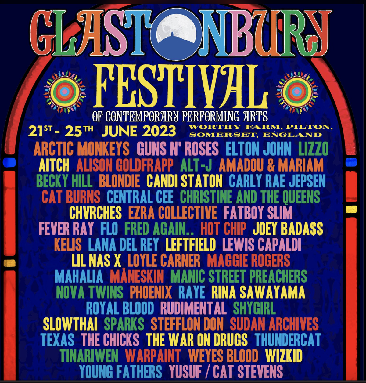 Glastonbury 2023 poster (Glastonbury)