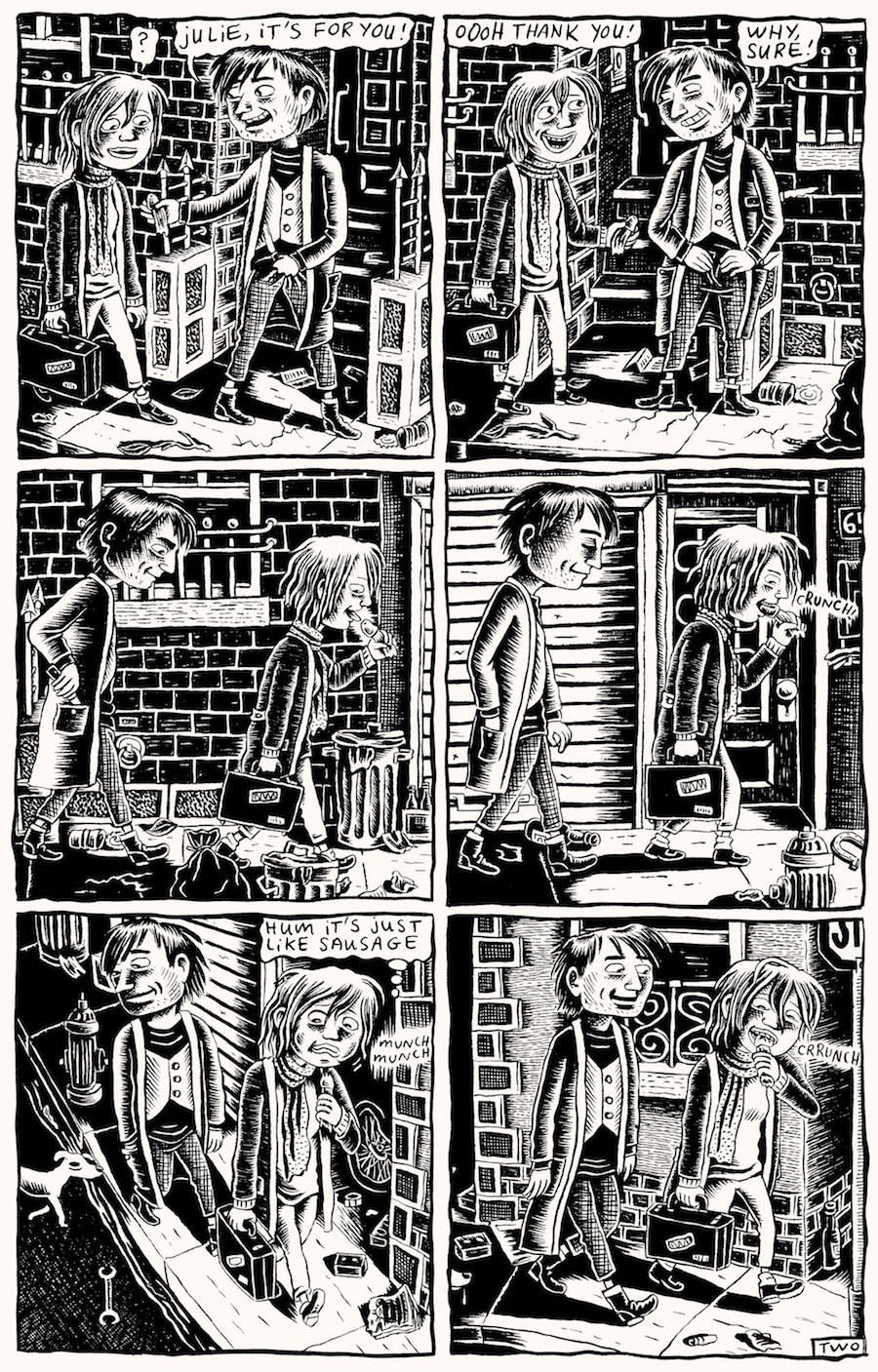 A strip from Doucet&rsquo;s series of semiautobiographical comics, &ldquo;Dirty Plotte.&rdquo; (Photo: Drawn + Quarterly)