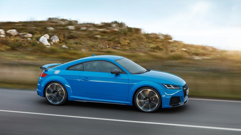 <p>In <a rel="nofollow noopener" href="https://www.caranddriver.com/reviews/comparison-test/a18237434/audi-tt-rs-vs-porsche-718-cayman-s-comparison-test/" target="_blank" data-ylk="slk:C/D's most recent test;elm:context_link;itc:0;sec:content-canvas" class="link "><em>C/D</em>'s most recent test</a>, the 2018 TT RS shot to 60 mph in 3.2 seconds, clawed to the pavement at 1.05 g, and destroyed an equally high-priced Porsche Cayman S while making superior music from its 2.5-liter turbo inline-five.</p>