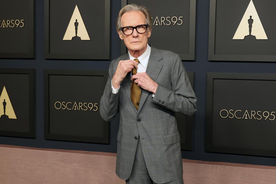 BEVERLY HILLS, CALIFORNIA - FEBRUARY 13: Bill Nighy attends the 95th Annual Oscars Nominees Luncheon at The Beverly Hilton on February 13, 2023 in Beverly Hills, California. (Photo by Monica Schipper/WireImage,)