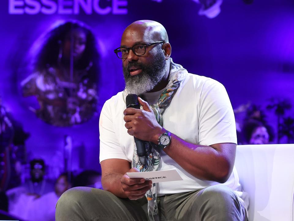 Richelieu Dennis speaks onstage during the 2023 ESSENCE Ventures Media Upfronts at The Fillmore New Orleans on June 29, 2023 in New Orleans, Louisiana.