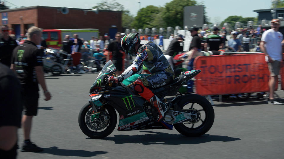 British motorcycle racer Peter Hickman is one of the best in the world. / Credit: 60 Minutes