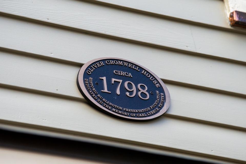 The home of Revolutionary War soldier Private Oliver Cromwell in Burlington, NJ.