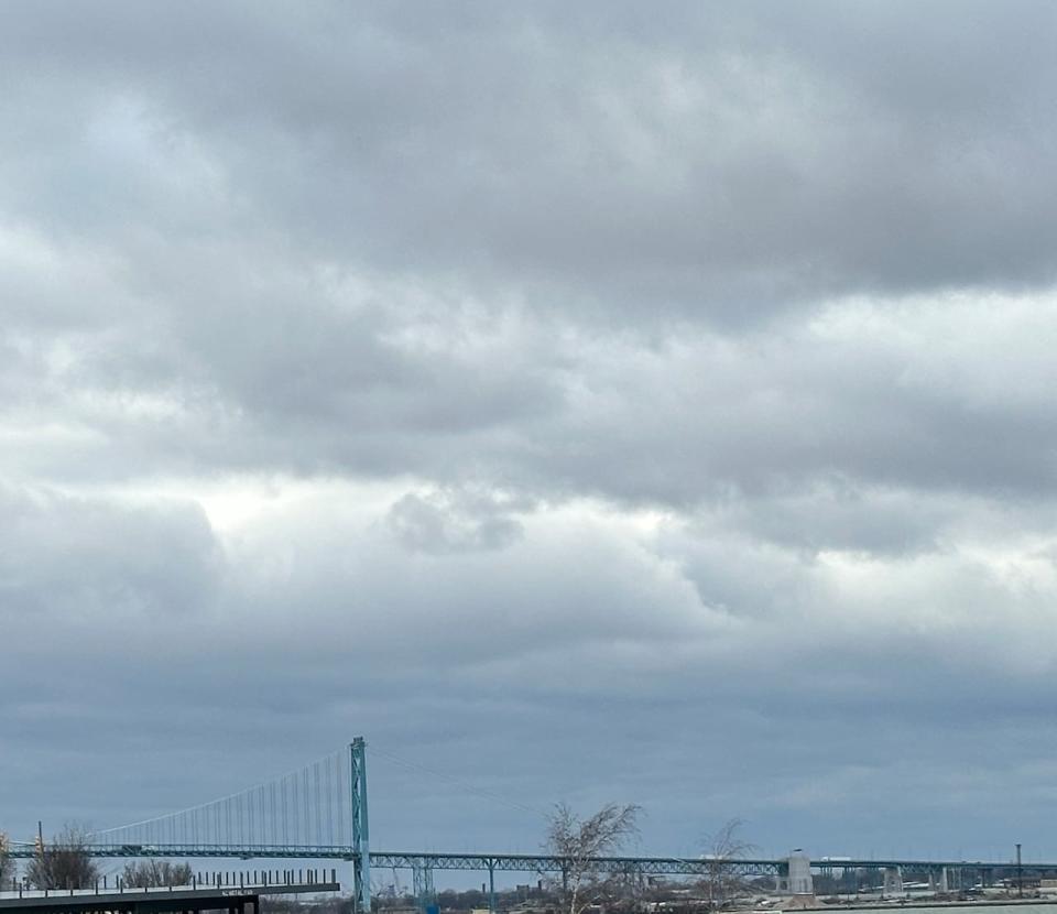 An overcast day in Windsor on Jan. 10, 2024.