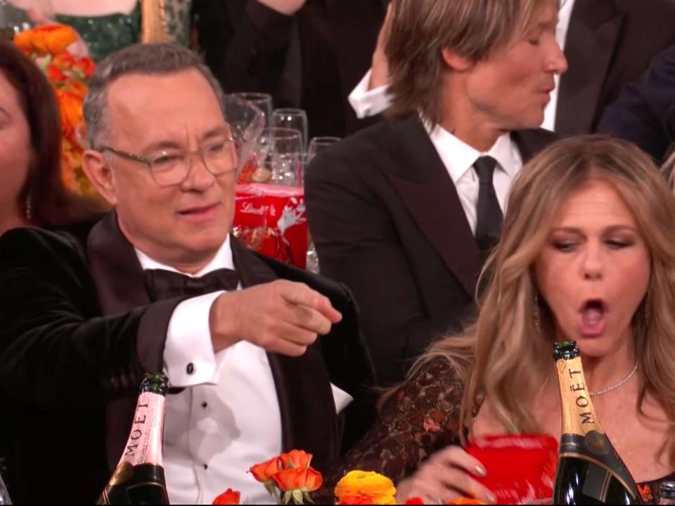 Tom Hanks Rita Wilson Golden Globes NBC