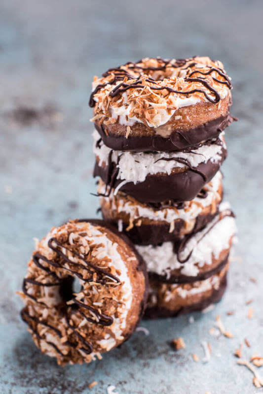 <p>Half Baked Harvest</p><p>A chocolate-covered donut and croissant hybrid you won't be able to stop eating.</p><p><strong>Get the recipe: <a href="https://www.halfbakedharvest.com/chocolate-dipped-coconut-tres-leches-cronuts/" rel="nofollow noopener" target="_blank" data-ylk="slk:Chocolate Dipped Coconut Tres Leches Cronuts;elm:context_link;itc:0;sec:content-canvas" class="link ">Chocolate Dipped Coconut Tres Leches Cronuts</a></strong></p>