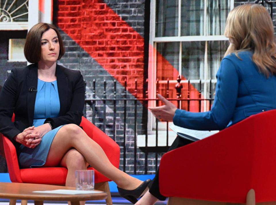 Bridget Phillipson, the shadow education secretary, on Sunday with Laura Kuenssberg, on BBC1