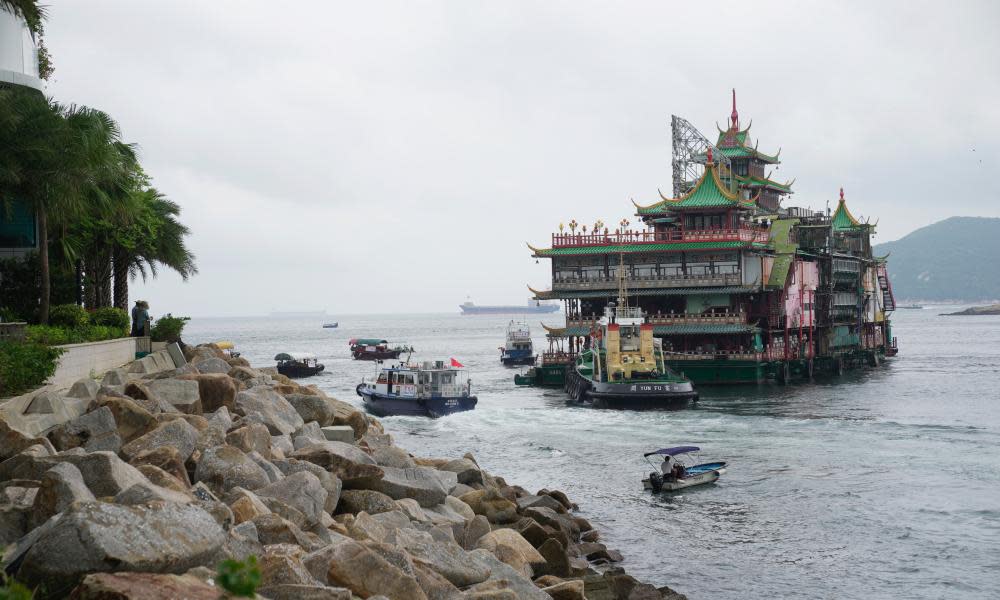 <span>Photograph: Kin Cheung/AP</span>