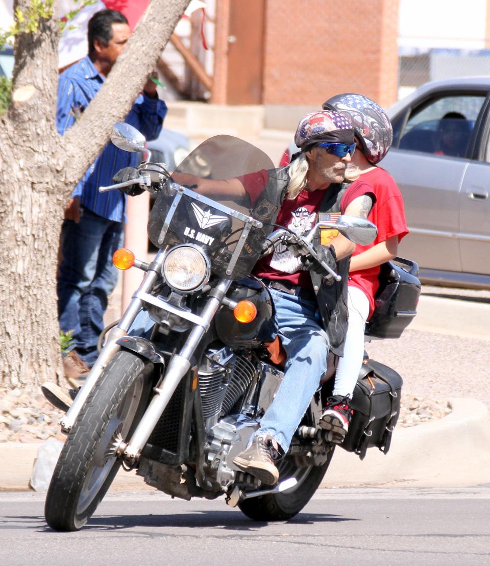 The American Legion Riders of Chapter 12 are a fixture during the Fourth of July Parade in Deming, NM.