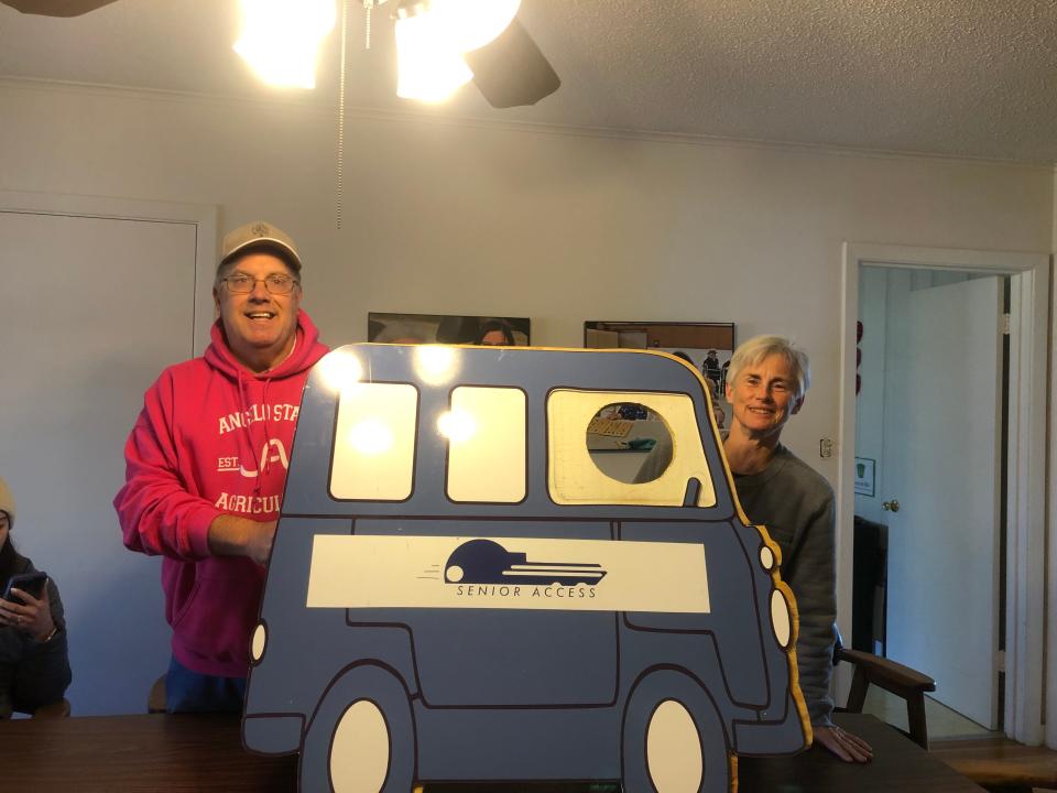 Tim McNatt and Kim Buck are two drivers for Senior Access, which provides free transportation to older adults in Round Rock, Pflugerville, Hutto, Manor and East Austin.