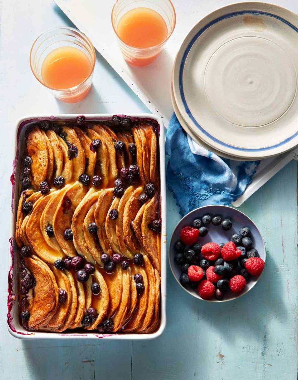 Blueberry Pancake Breakfast Casserole