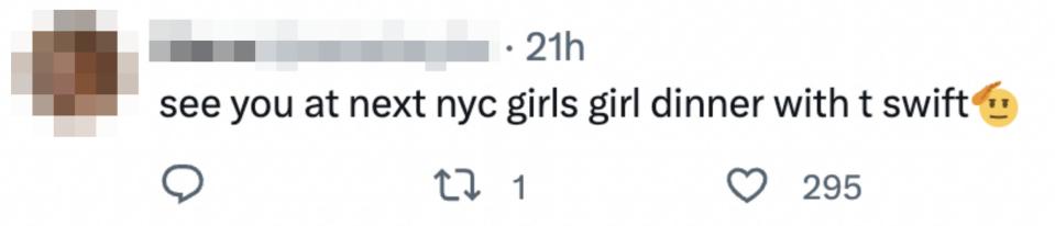 see you at the next nyc girls girl dinner with t swift