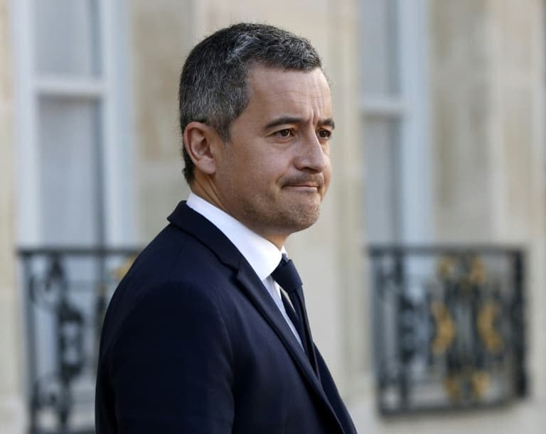 Le ministre de l'Intérieur Gérald Darmanin à la sortie du Conseil des ministres à l'Elysée, le 8 février 2023 à Paris - Geoffroy VAN DER HASSELT © 2019 AFP