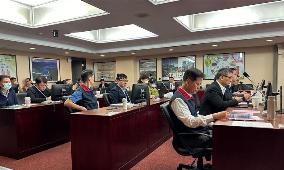 台北市議會財政建設委員會，2日上午針對台智光相關爭議，邀請資訊局、警察局、法務局等單位進行專案報告。（丁上程攝）