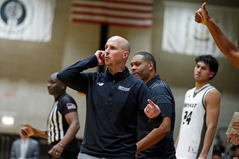 Bryant men's basketball coach Phil Martelli Jr. has the Bulldogs positioned well in America East.