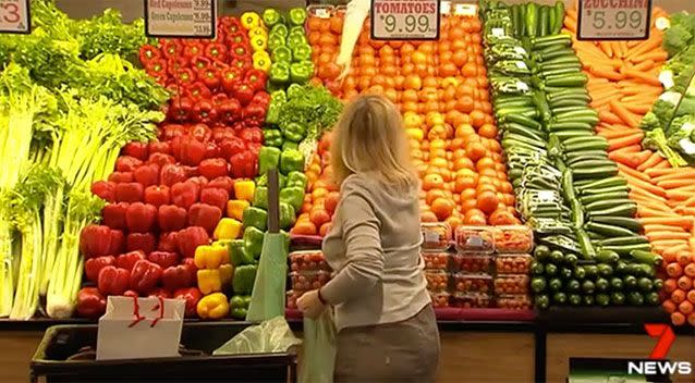 Prices have soared on fresh produce in Queensland. Source: 7 News