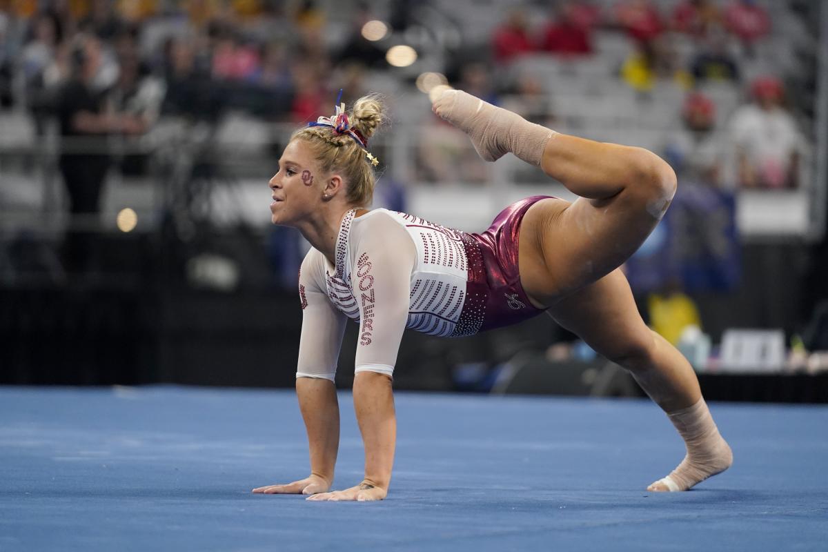 In NCAA women's gymnastics, a Texassized hole