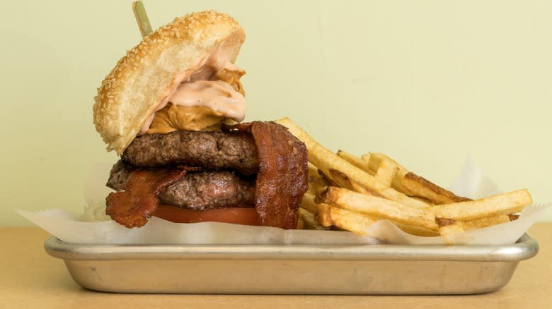 peanut butter bacon burger