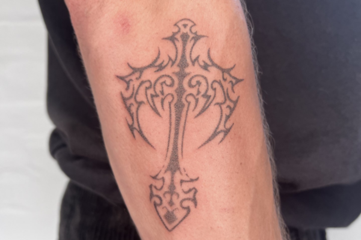 Cross tattoo<p>Jake Elston</p>