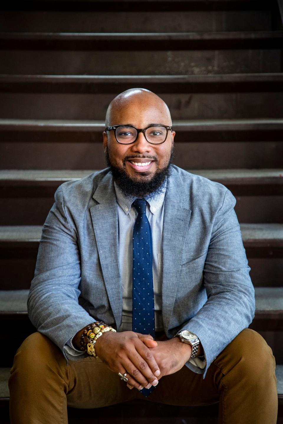 Coalition Supporting Young Adults' (CYSA) executive director, Darryl Young, Jr. inside CYSA's offices inside the YouthBuild building. June 17, 2021