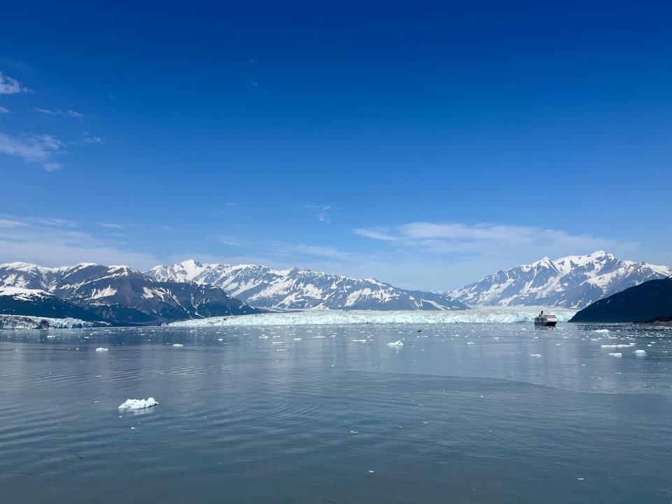 View of glaciers off of Holland America Line 