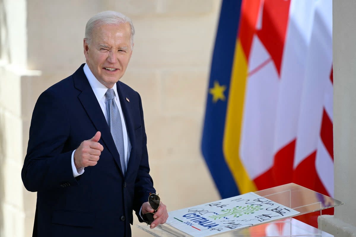 President Biden is expected to unveil a new regulation allowing undocumented spouses of Americans to apply for legal residency.  (AFP via Getty Images)