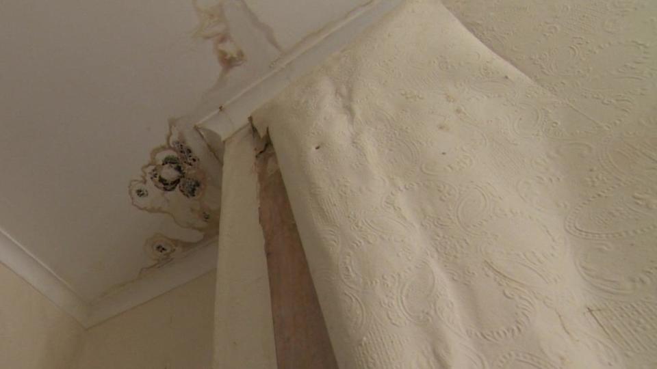 Damage to ceiling after a leak