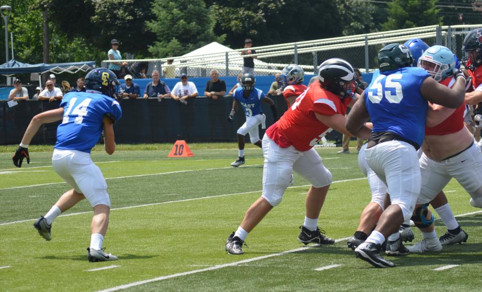 Jake Iott of Whiteford played in the Michigan High School Football Coaches Association All-Star Game on Saturday, June 22, 2024. His father played when he was a senior in high school in Whiteford.