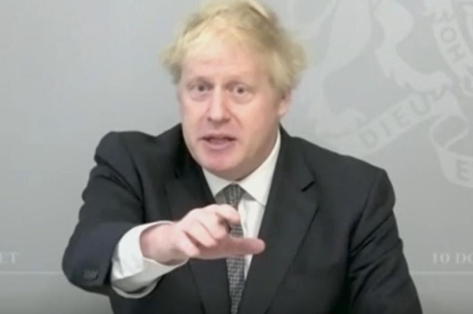 <p>Boris Johnson at PMQs</p>PA