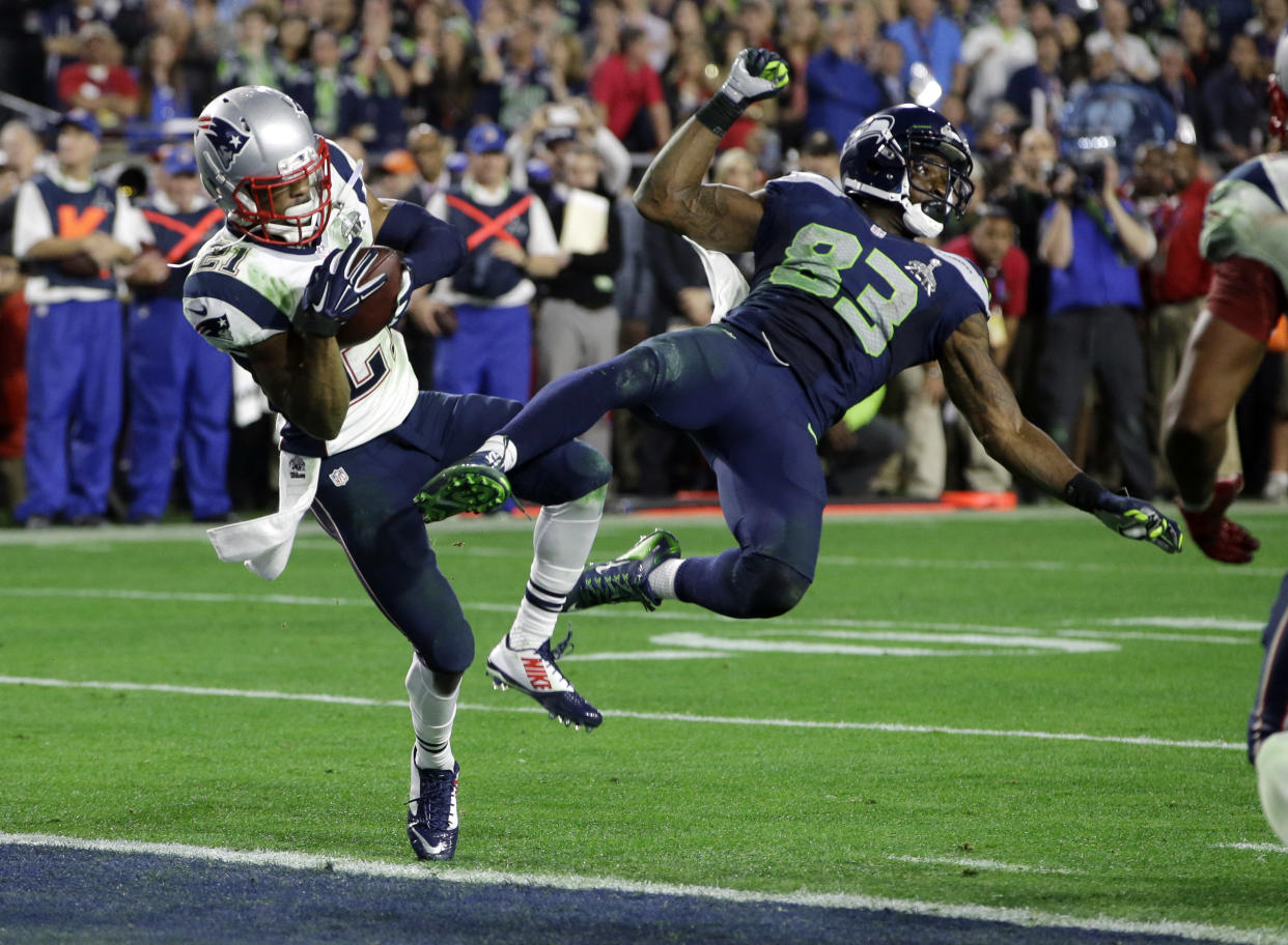 Patriots cornerback Malcolm Butler made the most high-impact play in Super Bowl history, one that we're revisiting as the big game returns to Glendale, Ariz., for the first time since. (AP Photo/Kathy Willens, File)