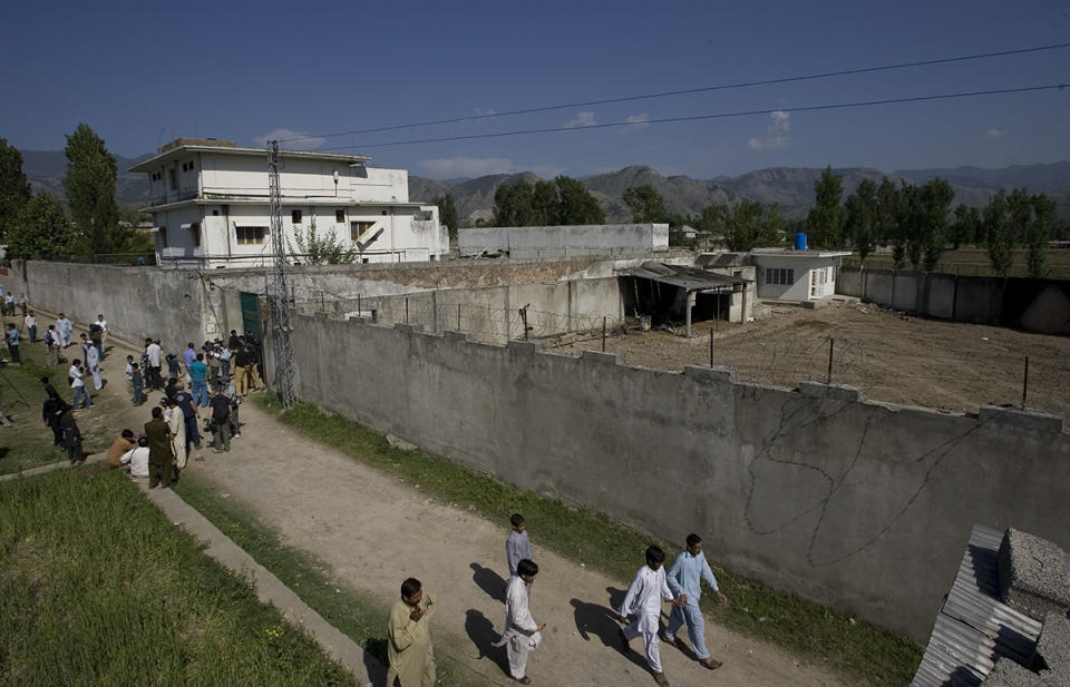 Osama bin Laden's compound, where he was killed during a raid by U.S. special forces, in Abottabad, Pakistan.