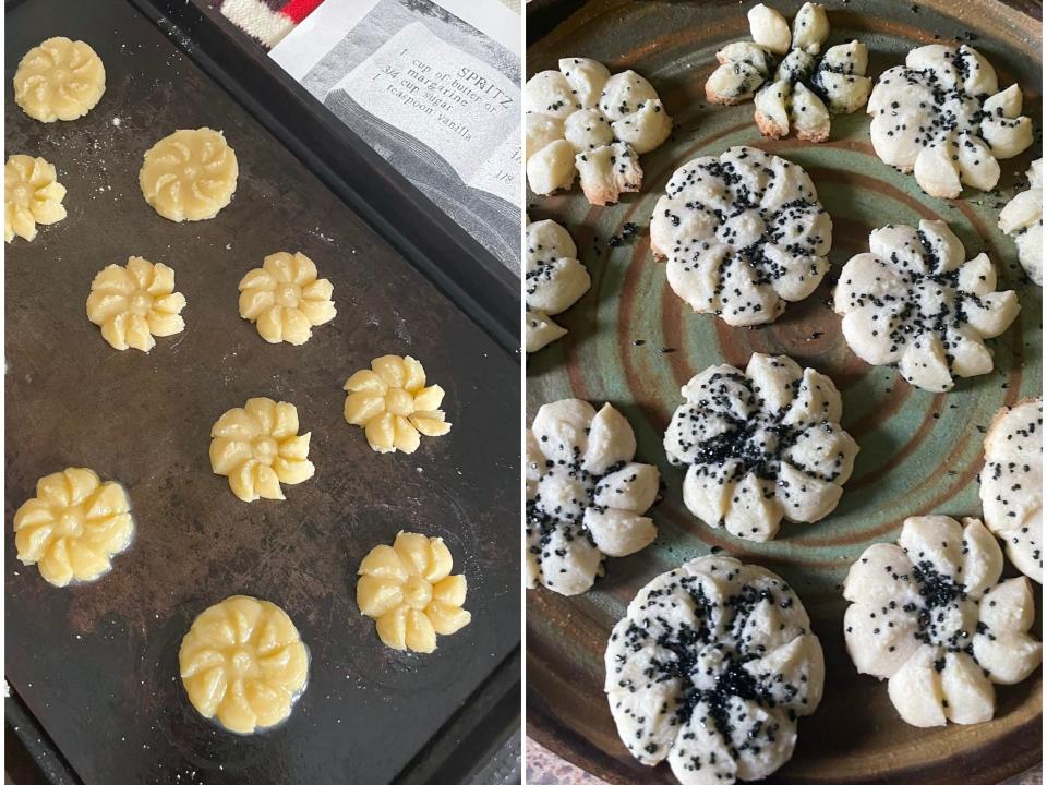 TikTok woman makes spritz cookie recipe she found on gravestone