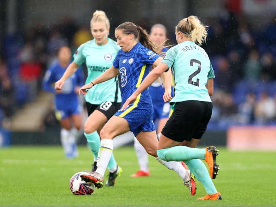 Fran Kirby assisted all three of Chelsea’s goals against Brighton (Getty Images)