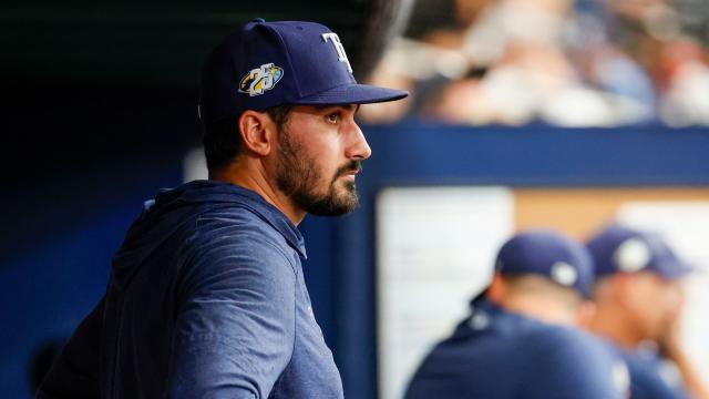 Why Rays are wearing their old logo on hats in ALCS