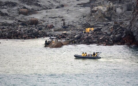 Six bodies have been successfully recovered from White Island and are now on board HMNZS Wellington - Credit: Getty