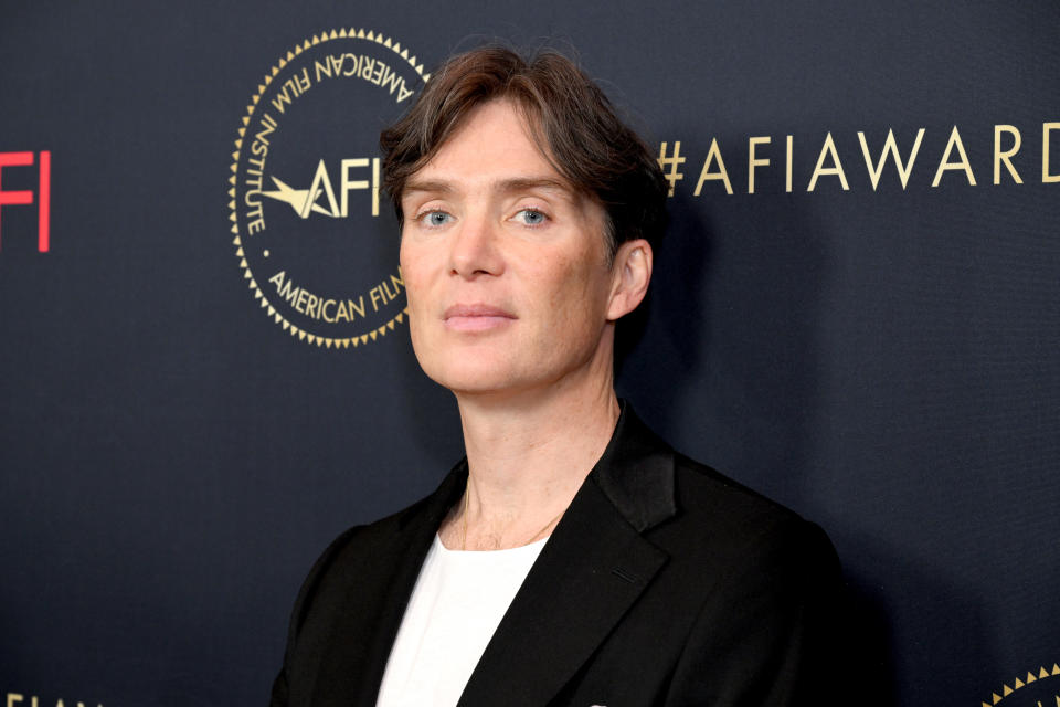 Close-up of Cillian at a media event