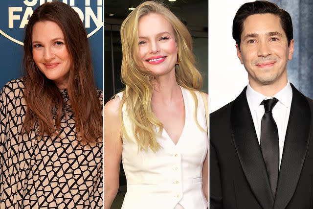 Rosalind O'Connor/NBC via Getty, Raymond Hall/GC Images, Daniele Venturelli/Getty Drew Barrymore; Kate Bosworth; Justin Long