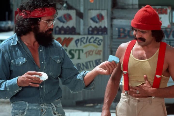 Tommy Chong and Cheech Marin in Up in Smoke (1978)