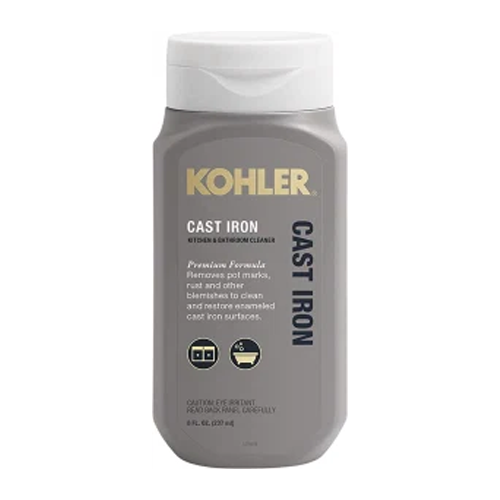 how to clean cast iron kohler