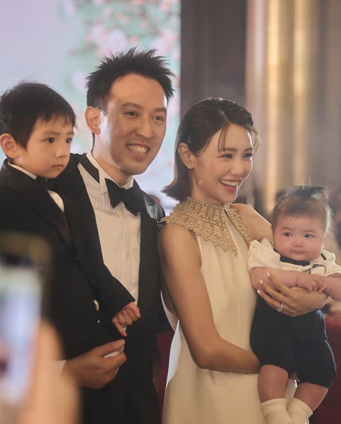 Elva and Vincent got to celebrate their union with their children