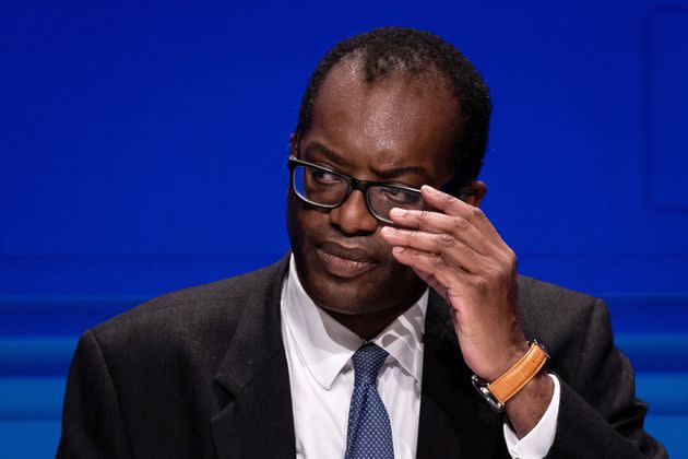 Kwasi Kwarteng at the Conservative conference in Birmingham. (Photo: Aaron Chown via PA Wire/PA Images)